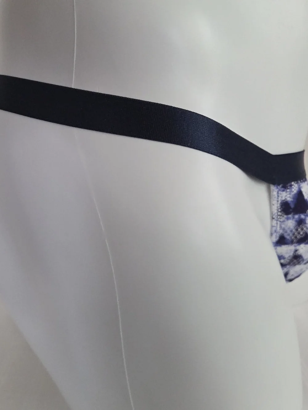 Cosabella Navy and Blue Patterned Bikini Brief